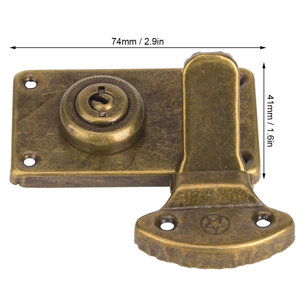 2 ks Dřevěná krabička Hasp Spona Starožitný Hardware Upevňovací prvek Kování Nábytkové doplňky