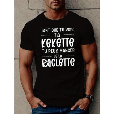Europäische Größen Humorvolles Französisches Herren-Kurzarm-Sommer-T-Shirt