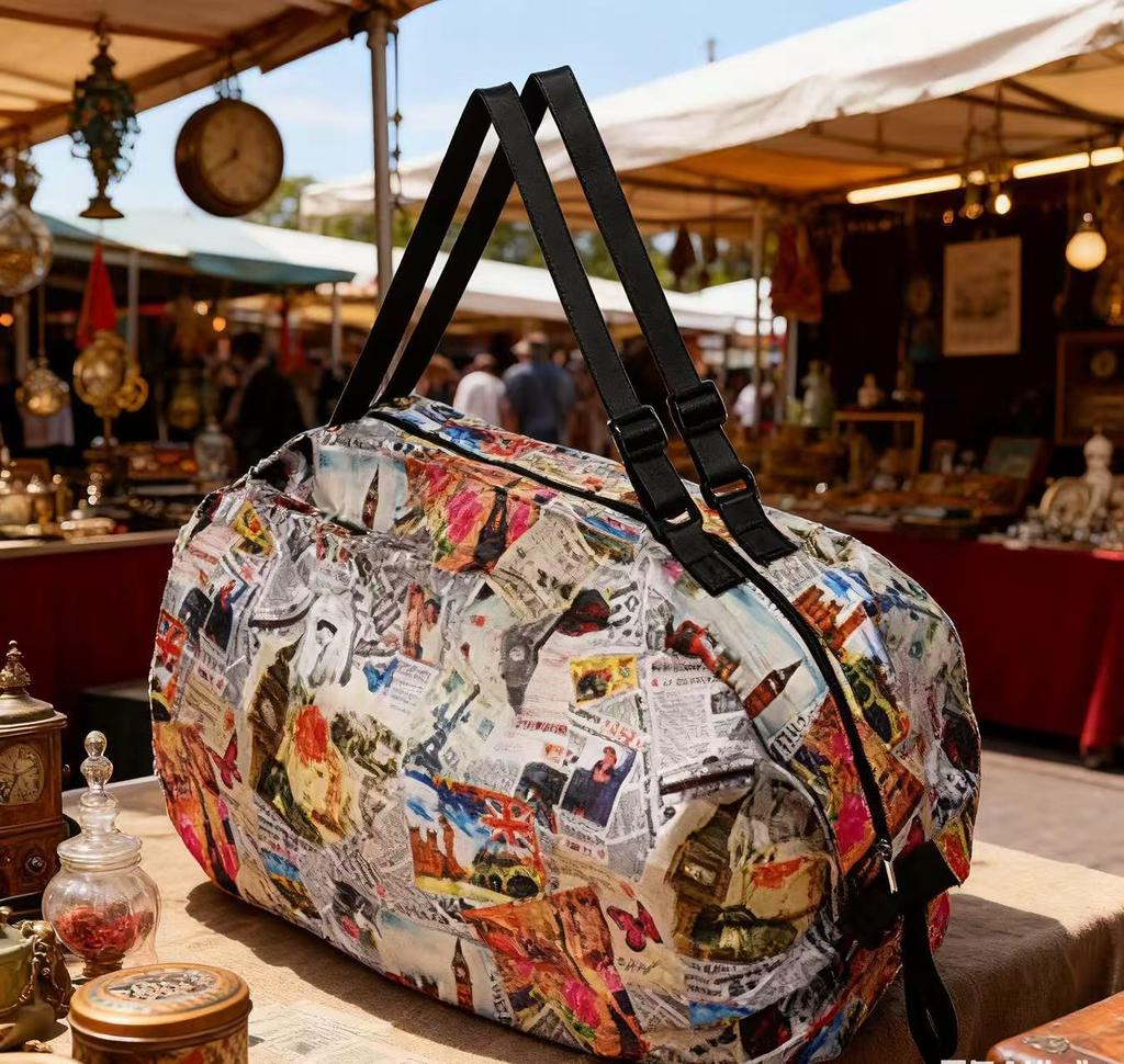Foldable Japanese-Style Eco-Friendly Travel Shoulder Bag