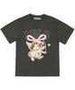 MATCHGLOBE Angel Rabbit Oversized Tee (Dark Gray)