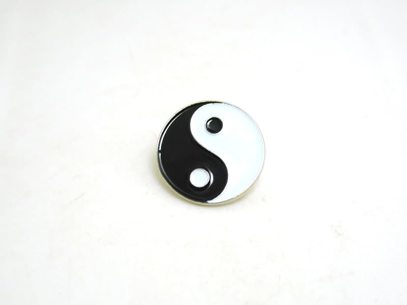 [F KNOTEN] Yin Yang, Universelle Natur, Tai Chi Diagramm Anstecknadel, Durchmesser: Ca.. 2,5 cm, Rund, Geheimnisvoll