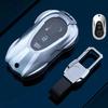 Fashion Alloy Car Key Case Cover With Chain For Mercedes Benz Ce Abs Class Gle Gla Glb Glc Gls Amg W176 W177 203 204 205