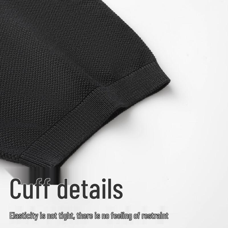 SHANSHAN Men's 100% Lyocell Textured Knit Polo Shirt