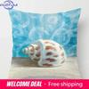 Home Decor Seashells  Starfish BeachThemed Pillow Covers Pattern Cushion Cover Suitable for Sofa Bedroom Car Pillow Cover