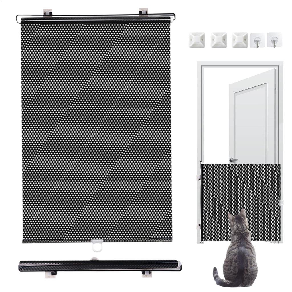 Zatahovací pet branka proti úniku Zesíťovaná bezpečnostní bariéra bez vrtání pro štěňata koťata schody chodba balkon 40x125cm