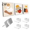 Floating Record Storage Adhesive Vinyl Wall Mounts, Easy Installation Acrylic Studio Mounts Shelves, Strong Hold Holder for Displaying Album