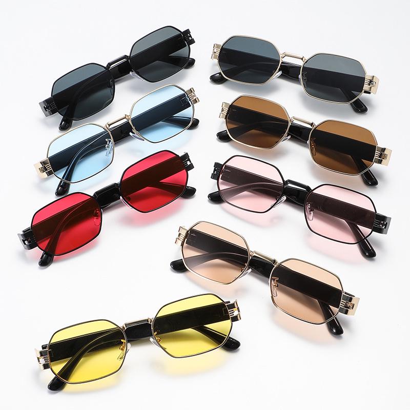 "Ochelari de soare poligonali la modă euro-americani: Stil stradal la modă, de înaltă calitate, cu protecție solară"