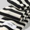 Studio Salt [24 WINTER][SALT Label] NOAH STRIPE KNIT SCHAL_IVORY/SCHWARZ