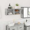VidaXL Wall-mounted Bathroom Cabinet Concrete Grey 80x25x30 Cm Engineered Wood 860079