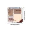 Three-dimensional Facial Four-color Highlight Contour Palette,matte Long-lasting Brightening Three-dimensional Contour Cosmetics