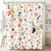 Tu Christmas Shower Curtain Holiday Festive Pattern Waterproof Bathroom Decor Farmhouse Style Xmas Holiday Home Decor Gifts