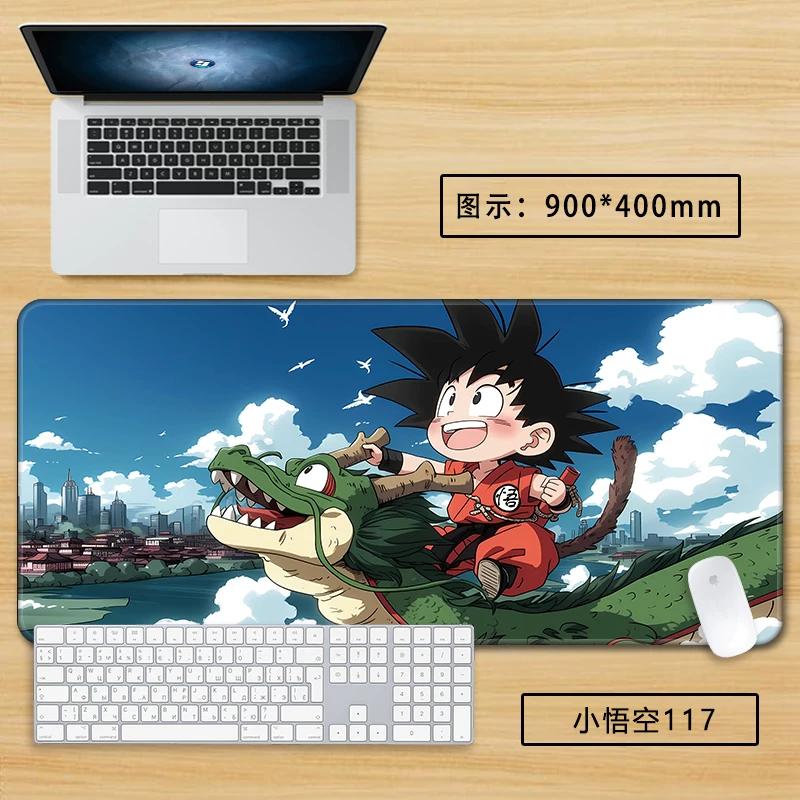 Neuer Schlichter Stil Son Goku Leder Mauspad Übergröße Animation Dragon Ball Kakarotto Kreative Computer Tastatur Büro Rutschfest Wasserdicht Tischmatte