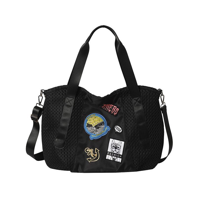 Casual Big Bag New Mesh Tote Bag Shoulder Bag Personalized Handbag Crossbody Bag Fashion Travel Commuter Bag