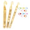 Transparent Thickened Crystal Crochet Hook Set: 5-Piece for Thick Yarn Knitting