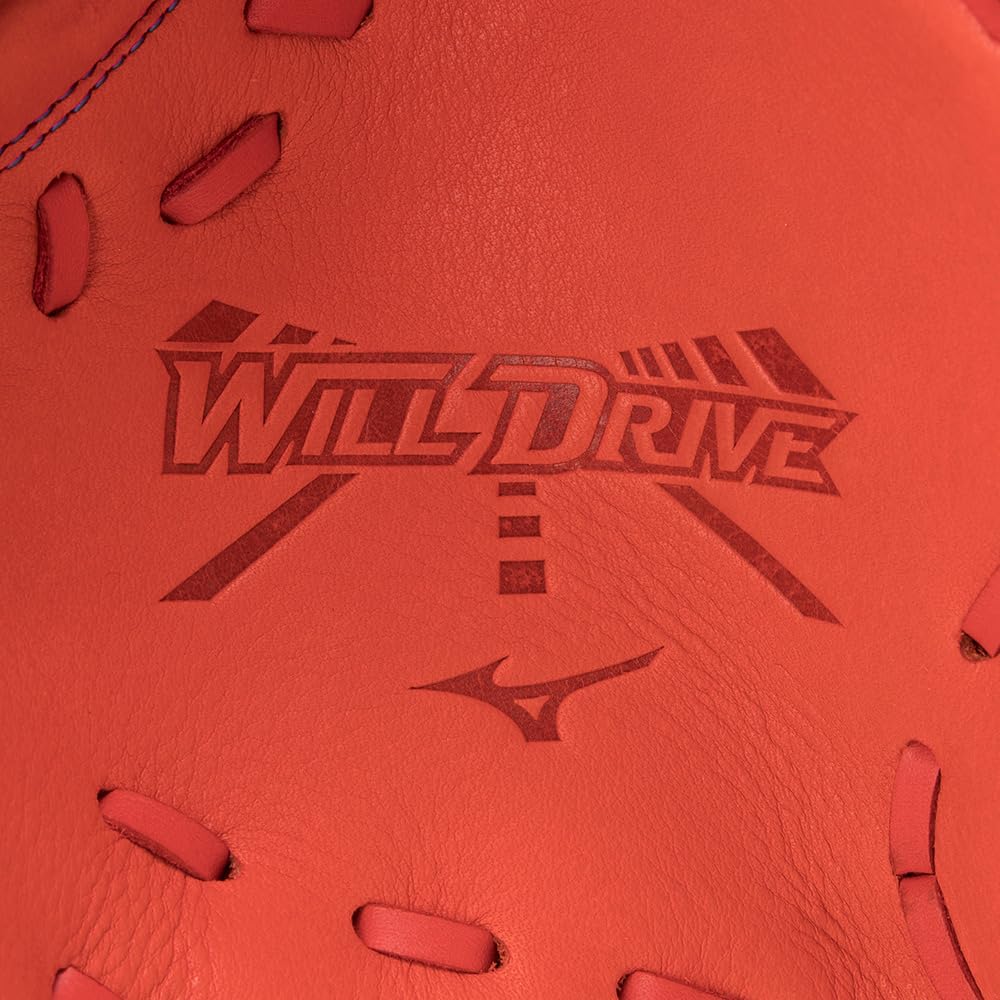 Mizuno Will Drive Junior Baseball Size 52 for Youth First Basemen Glove, 1AJFY27800, (Flash Orange/FF/Jr),