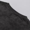 2026 Summer Men's Oversize T-Shirt, Demon Vampire Print Dark Street Vintage Washed Casual Short Sleeve Tee