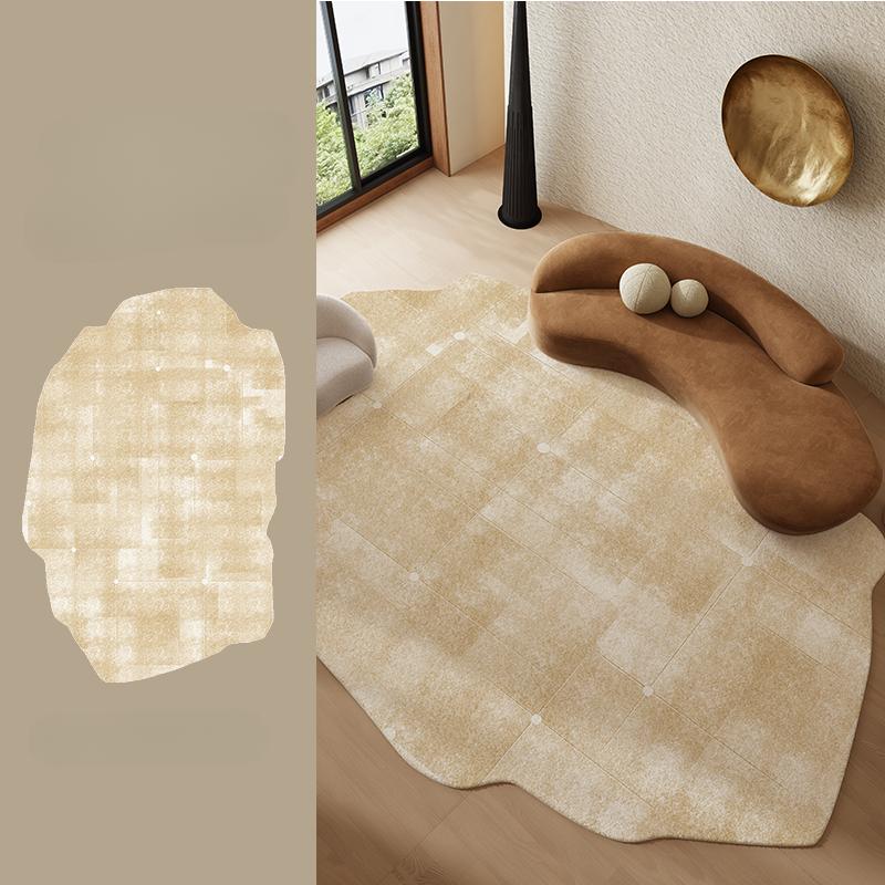 Onregelmatige Vormen Vloerkleden voor Slaapkamer Licht Luxe Woonkamer Decoratie Tapijt Dik Pluche Studie Vloermat Pluizig Zacht Nachtkastje Vloerkleed 80x120cm