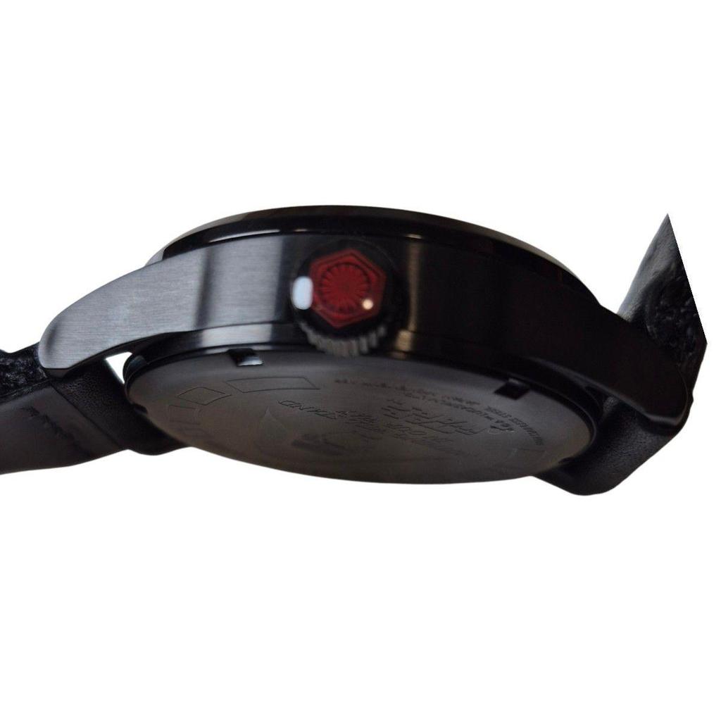 Used Star Wars Limited Collaboration Model Black Nixon THE STAR Silver Leather Watch (No Box)