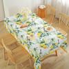 Spring Lemon Fruit Floral Tablecloth Holiday Party Decor Summer Washable Rectangle Table Cloth Outdoor Picnic Dining Table Decor