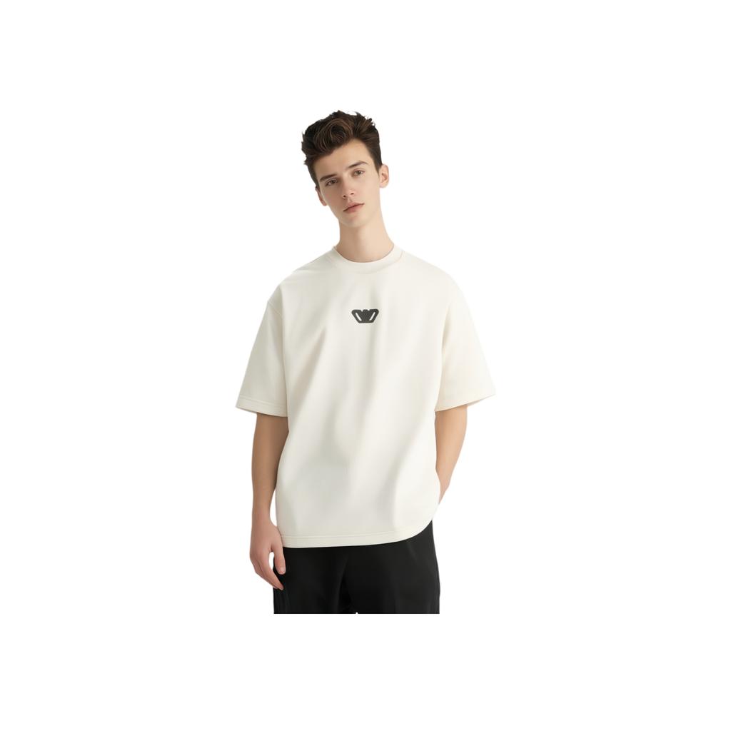 Emporio Armani Ss24 Eagle Logo Patch Crew Neck Thick Pullover Short Sleeve T-Shirt Men T-Shirt Off-White 3D1T6Z-1J6IZ-0103
