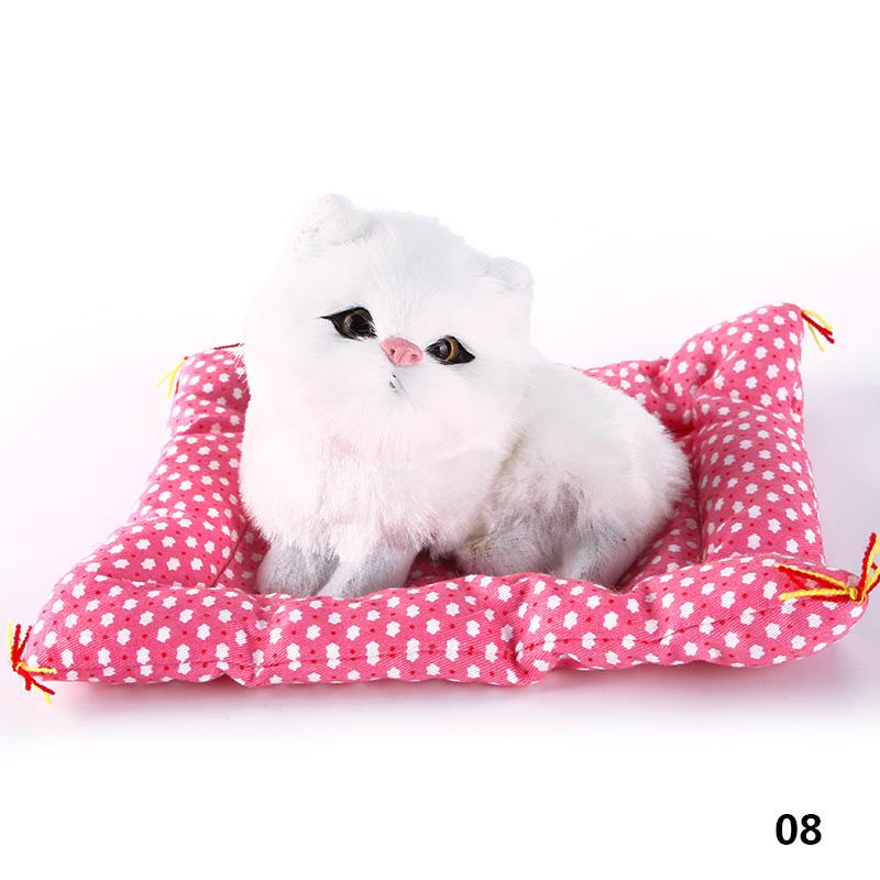 Brand Latest Simulation Animal Doll Plush Sleeping Cats Toy Featuring Cushion Can Speak Out featuring Sound Children Gift Idea Stuffed Desk Ornament