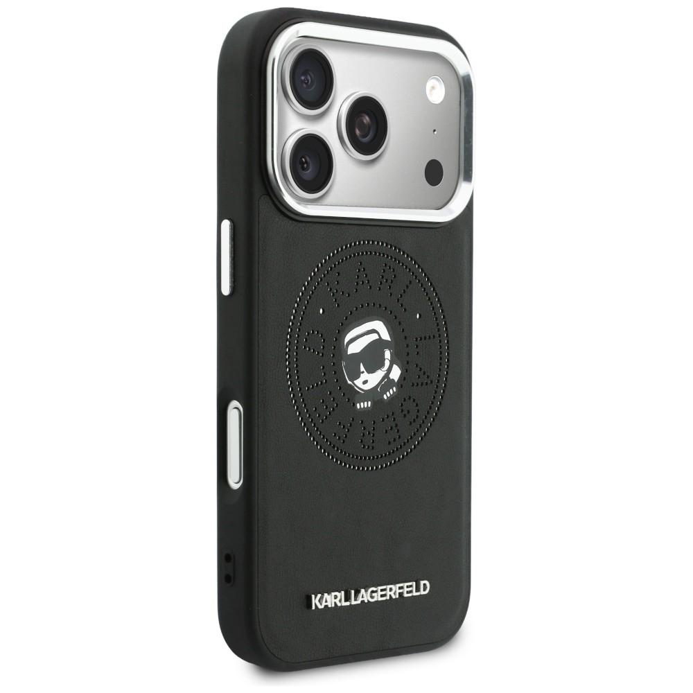 Karl Lagerfeld Point & Karl Sketch MagSafe Case for iPhone 17 Pro Black