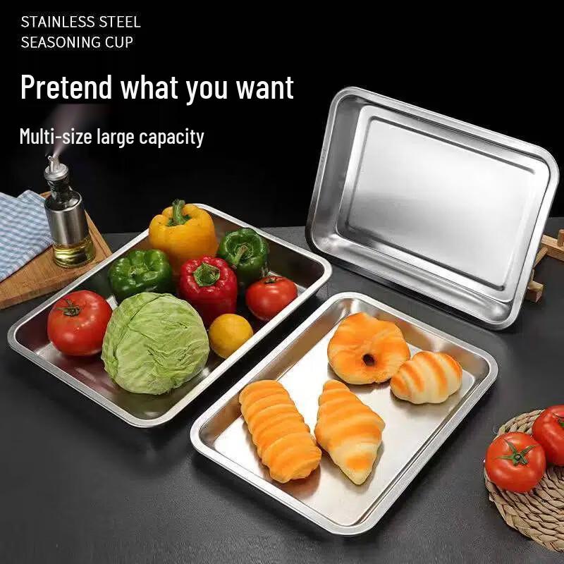 304 Stainless Steel Rectangular Deep Tray