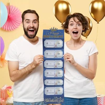 Birthday Money Envelope for Cash DIY Money Holder And Gift Card Organizer with 6 Slots Holiday Surprise Cash Envelopes Gifts for Men Women