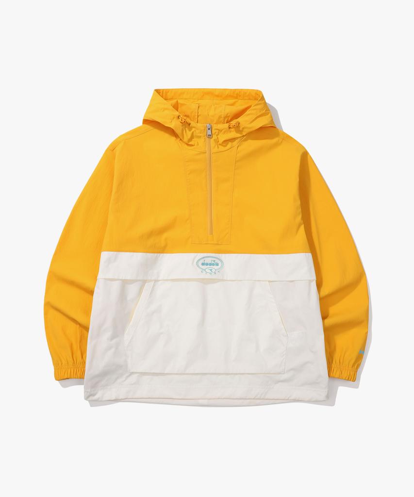 Diadora Comfy Woven Hoodie Anorak Yellow