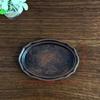 1Pcs Mini Retro Oval Metal Dish 1/12 Dollhouse Miniature Simulation Kitchen Steak Dishes Model Toys For Doll House Accessories