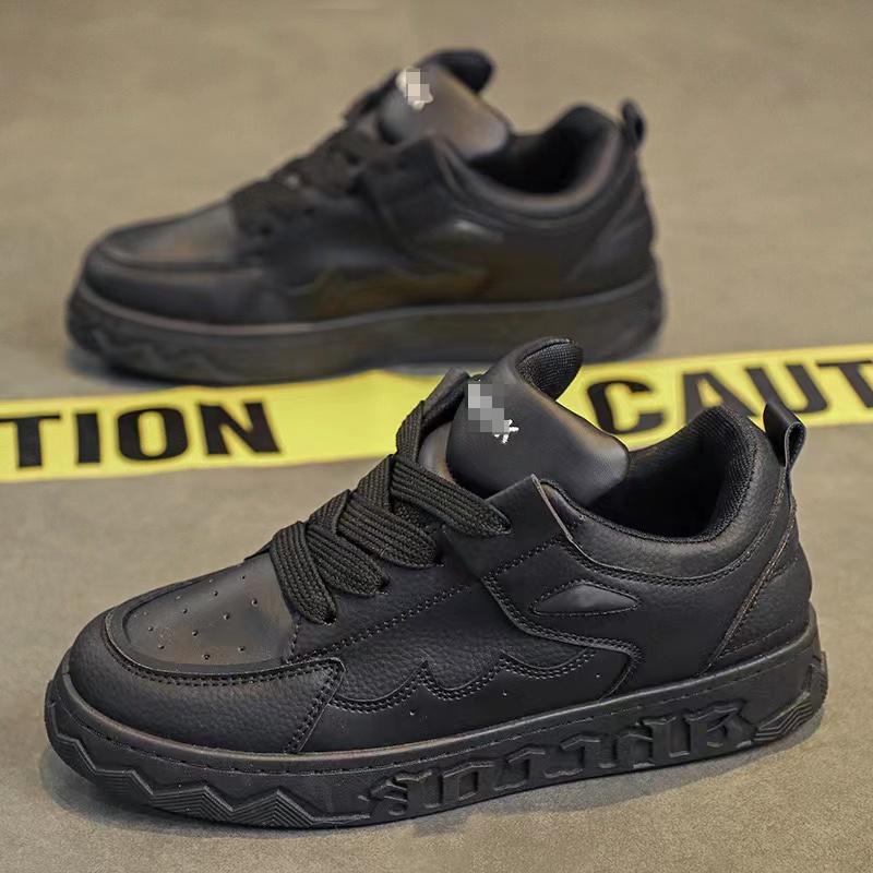 Designer Color Block Chunky Sneakers Women/Men Leather Lace-up Fashion Flat Platform Shoes Round Toe Comfortable Casual Sneakers