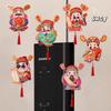 Chinese Latest Year Refrigerator Magnetic Sticker God Of Wealth Fridge Magnet Pendants  Horse Year Spring Festival Decoration