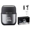 Electric Foil Shaver for Men Compact Travel Shaver with LED Display Rechargeable Cordless Facial Hair Beard Trimmer