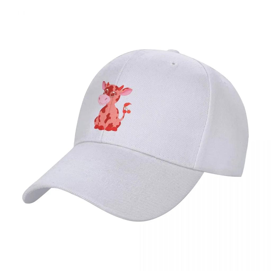 Cherry Cow Baseball Cap Cute Designer Hat Visor Fishing Cap Womens Beach Outlet 2025 Mens