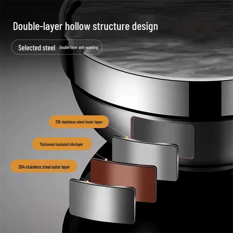 Saint-Erdun 316 Stainless Steel Double-Layer Insulated Bowl