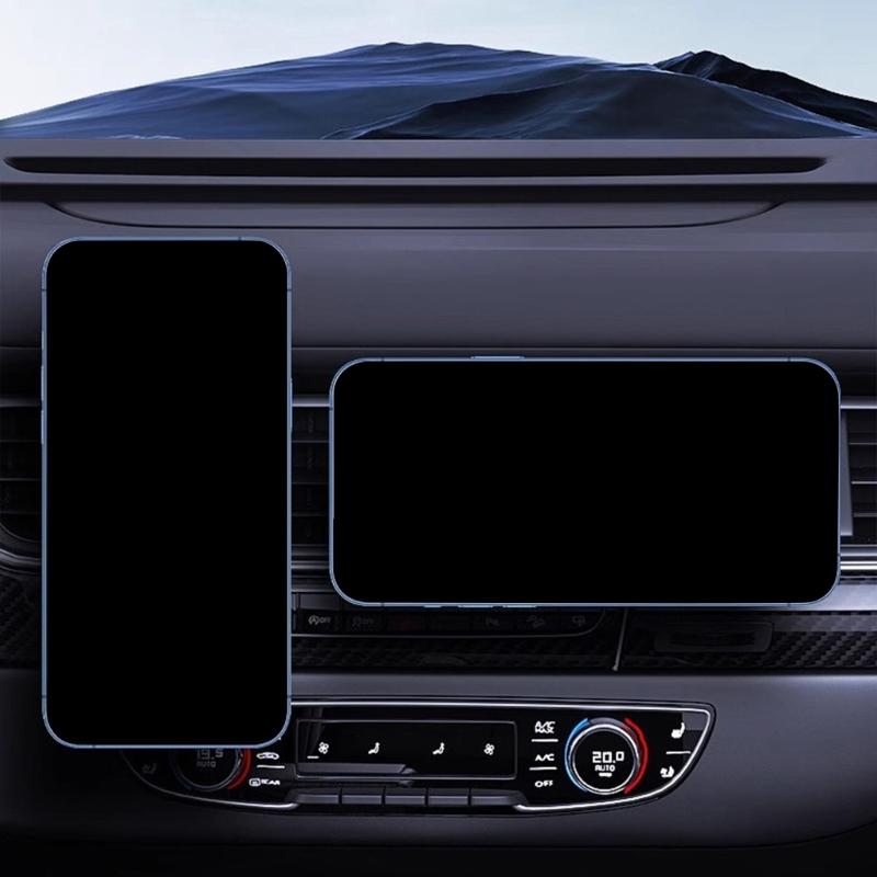 Adjustable Car Air Vent Phone Mount Magnetic Semiconductor Cooling 3 Speed Power Control for 4-7Inch Smartphones