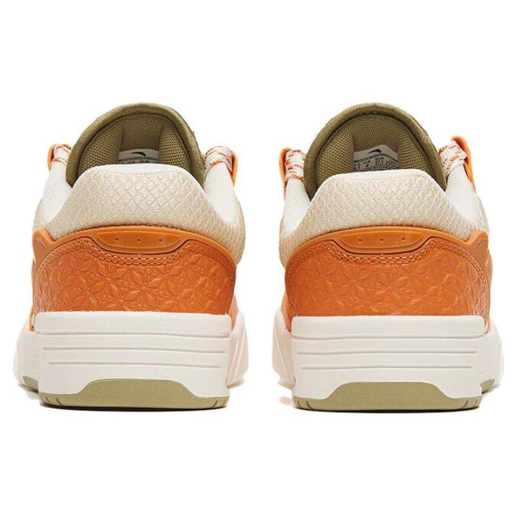 Anta Aojie Non-Slip Wear-Resistant Lightweight Low-Top Skate Shoes Women Skate Shoes White Brown 122318040-3