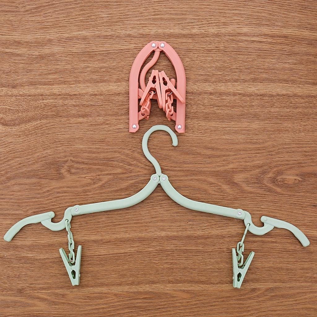 Folding Clothes Hanger, Portable Clothes Hanger For Travel, Outdoor, Business Trip, Home, Student Dormitory
