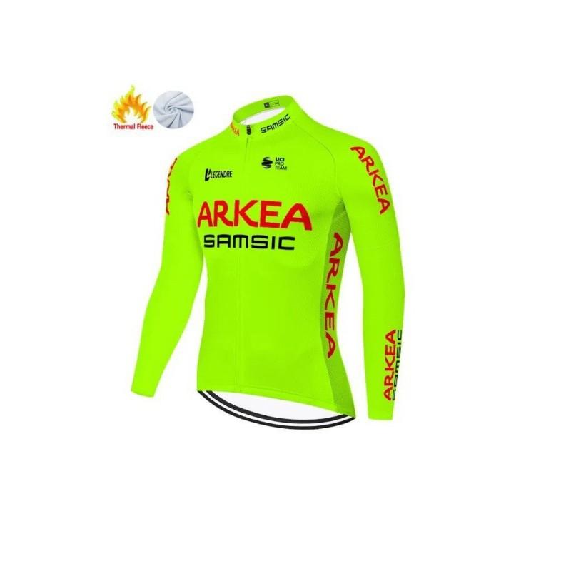 Unisex Fleece Cycling Jacket Road Mountain Biking Winter Warm Long Sleeve Outdoor Sportswear