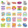 50 English Text Graffiti Stickers Cartoon Color Encouragement Reward Stickers Diy Luggage Decoration Stickers