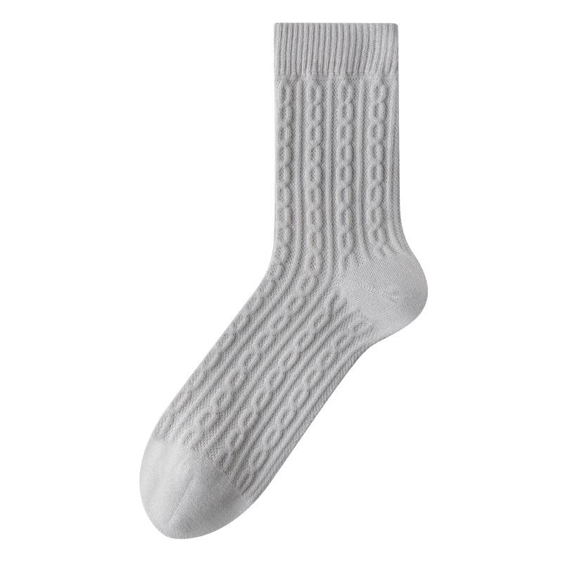 Winter Men's Thickened Boneless Long Socks, All-cotton Warm Retro Autumn and Winter Loose Cotton Socks, Pure Cotton Socks