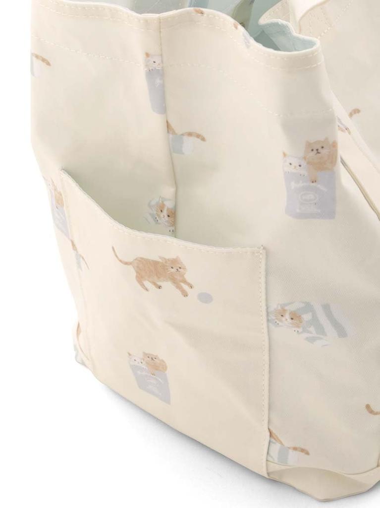 Gelato Pique Playful Cat Print Mom Bag PWGB245709 CRM Women's