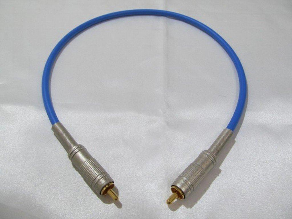 CANARE L-3C2VS Digital Coaxial RCA Cable, Blue, 1 m