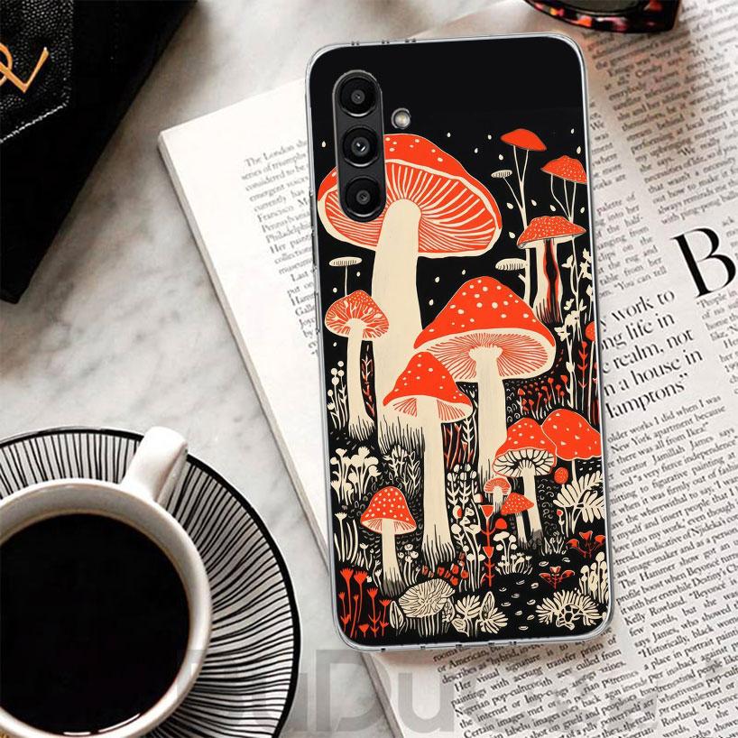 Colorful Mushroom Phone Case For Samsung A17 A16 A26 A36 A56 A15 A14 A13 A55 A54 A53 A35 A34 A33 A25 A24 A23 A05S A04S A03S Gala