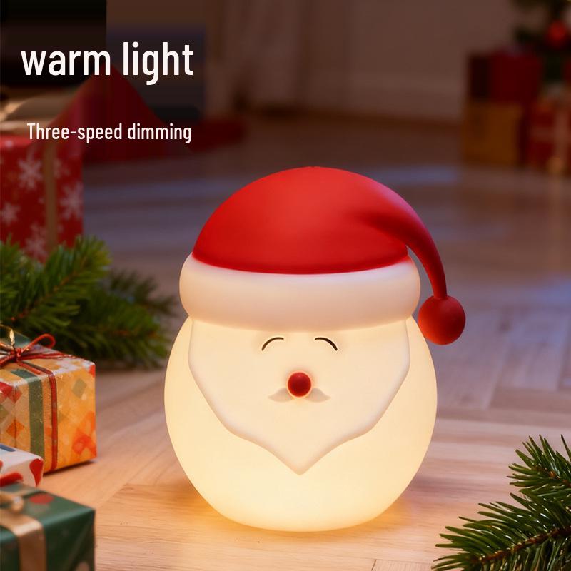 

Christmas Snowman & Santa Silicone Night Light Ornament Gift Box Packaging