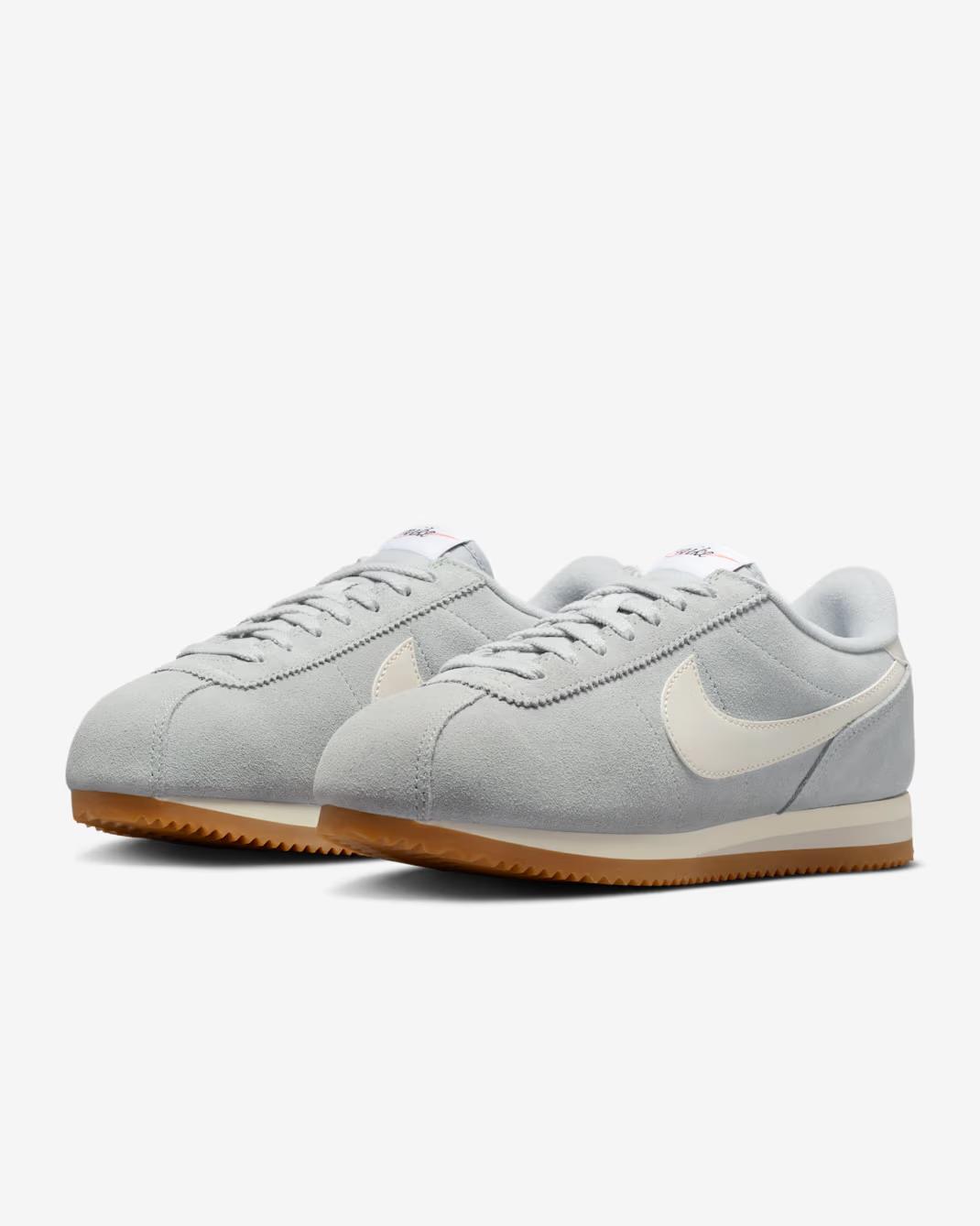 IB1857-002 Nike Cortez Light Smoke Grey Sail Gum Light Brown (Women s) 10W