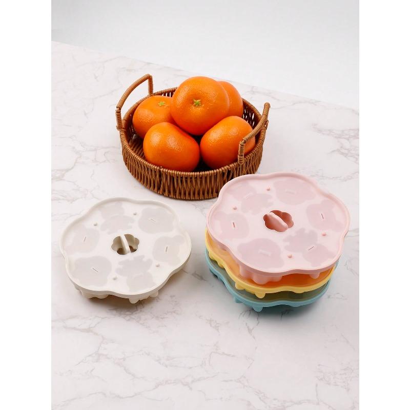 Cavity Cute Animal Ice Cream Silicone Mold, Easy Release with Lid Design, Cartoon Cat Paw & Bear Shaped Ice Cream/Ice Cube Maker