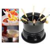 Removable Fondue Set easy to clean with 6 Forks Pot for Chocolate Sauces Caramel