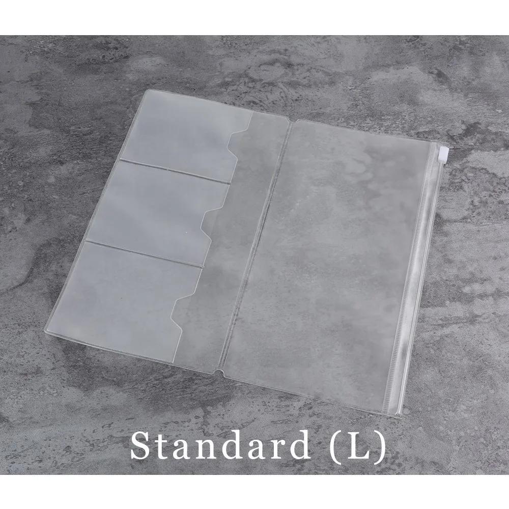 Fromthenon PVC Travelers Notebook Reißverschlusstasche Aufbewahrungstasche Kartenhalter Tagebuchzubehör Planer Zubehör Niedliche Schreibwaren