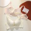 Small Breasts Gather Comfortably Medium and Thick Cup Adjustable Bra No Steel Ring Sexy Smooth Upper Support Anti-sagging